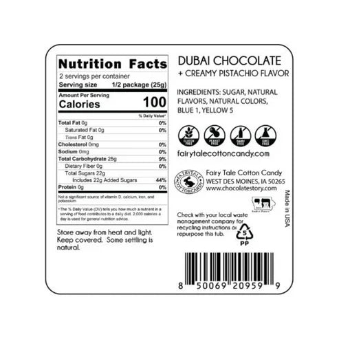 Dubai Chocolate Cotton Candy