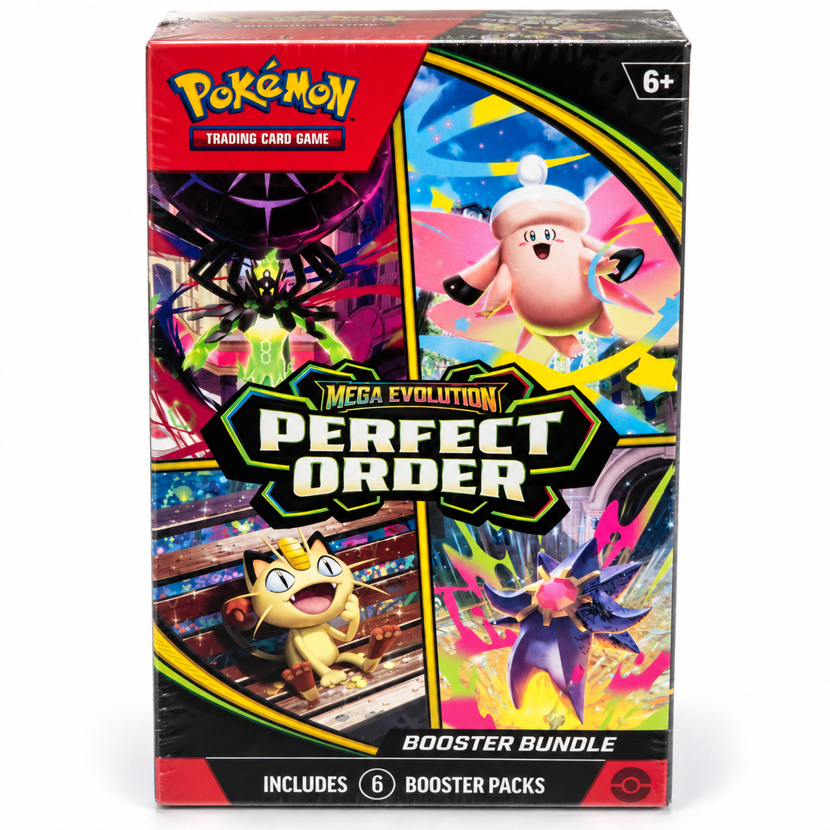 Pokemon TCG: Mega Evolution — Perfect Order Booster Bundle – 6 Booster Packs
