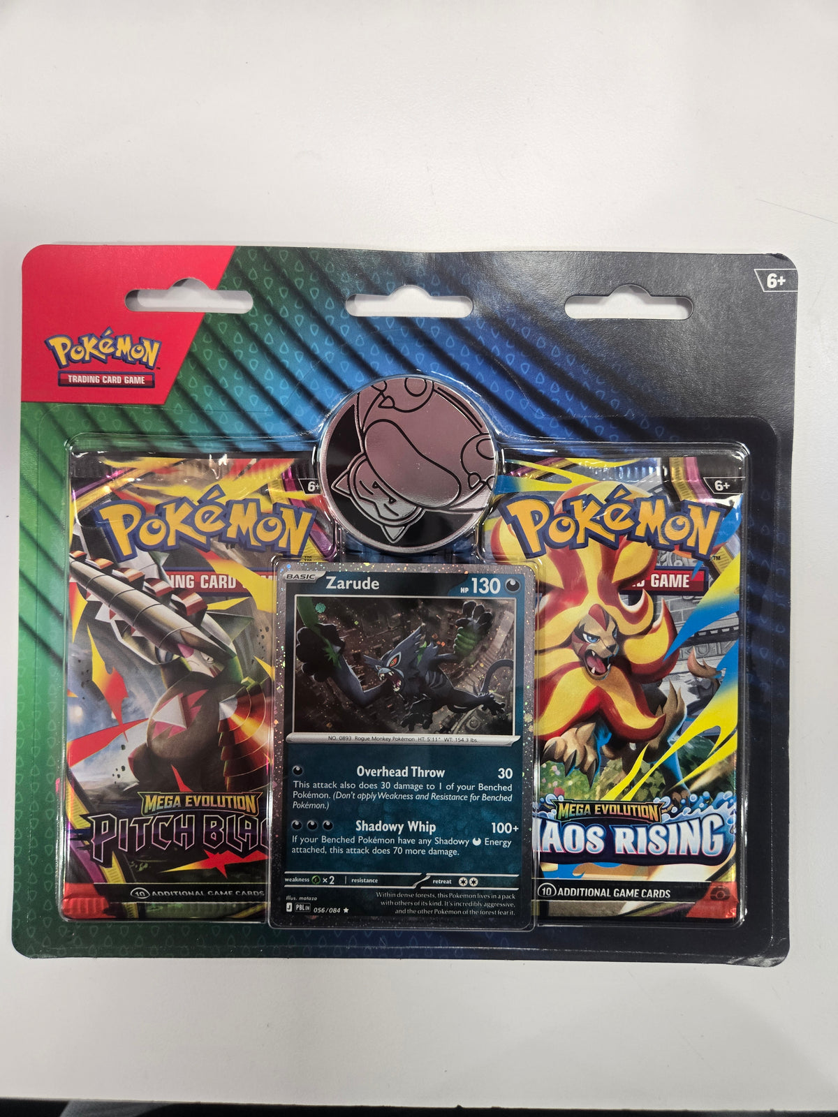 Pokemon Pitch Black & Chaos Rising 2 Pack Blister with Zarude Promo Card