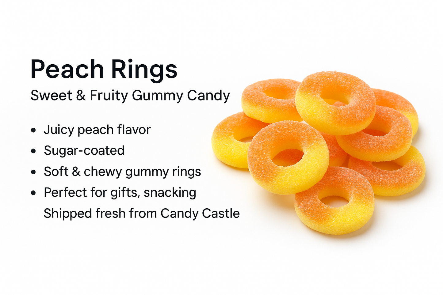 Gummy Peach Rings