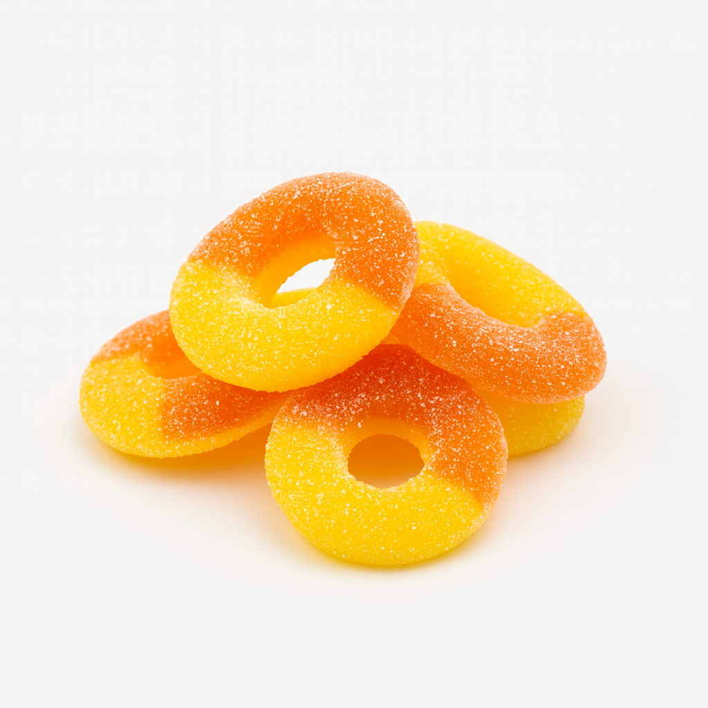 Gummy Peach Rings (Albanese)