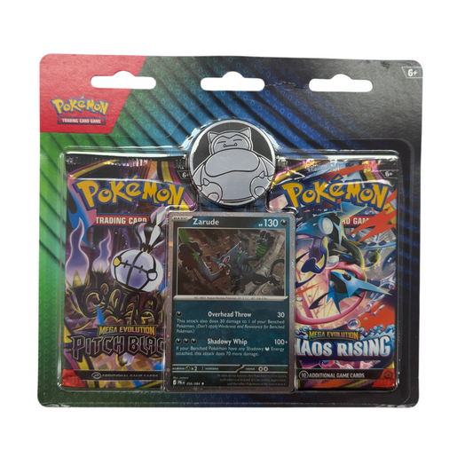 Pokemon Pitch Black & Chaos Rising 2 Pack Blister with Zarude Promo Card