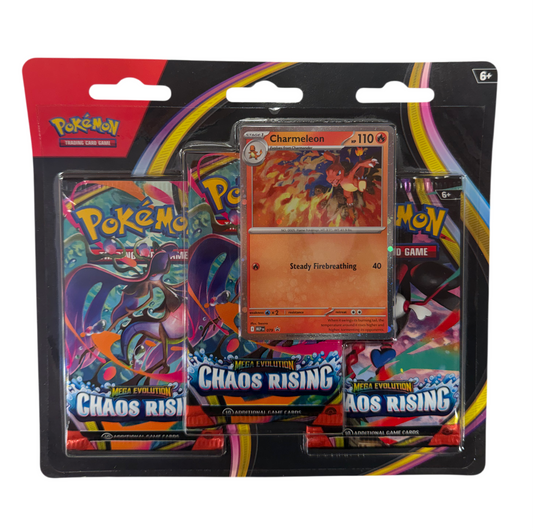 Pokemon Chaos Rising 3 Pack Blister with Charmeleon Promo Card