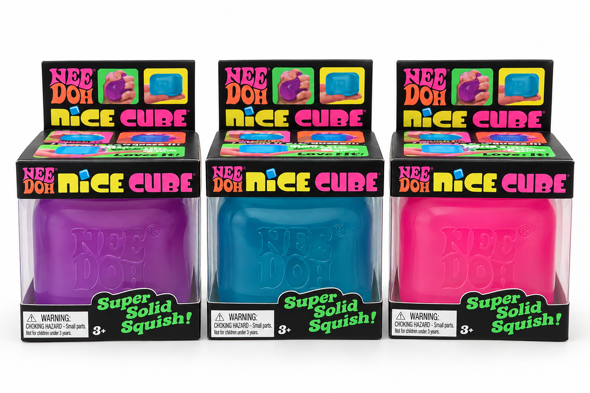 NeeDoh Nice Cube – Pink, Purple & Blue