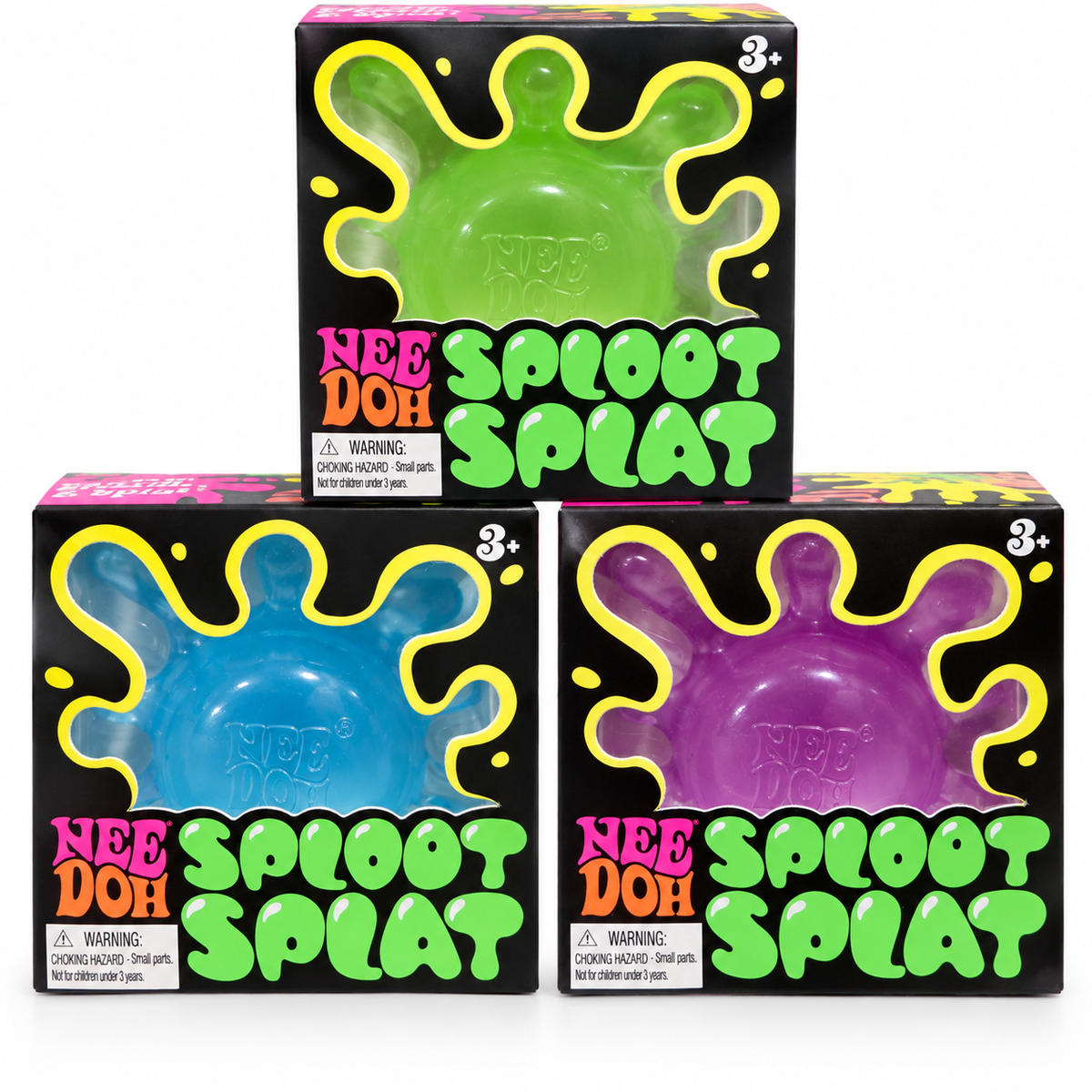 NeeDoh Sploot Splat – Green, Blue & Purple