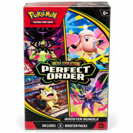 Pokemon TCG: Mega Evolution — Perfect Order Booster Bundle – 6 Booster Packs