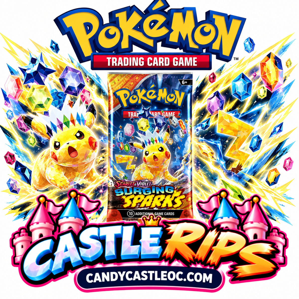 Pokemon Scarlet & Violet: Surging Sparks – Live Rips & Products