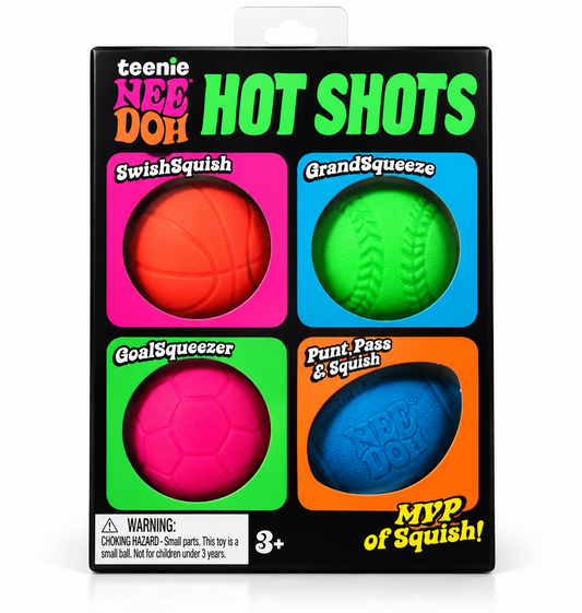 NeeDoh Teenie Hot Shots 4-Pack