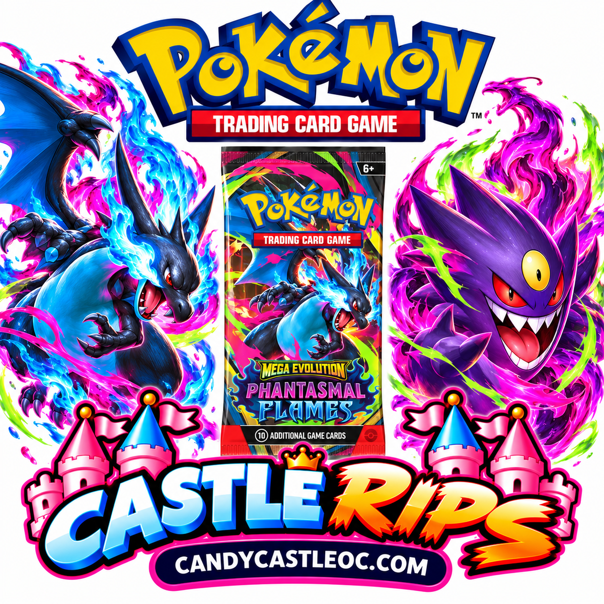 Pokemon Mega Evolution: Phantasmal Flames – Live Rips & Products
