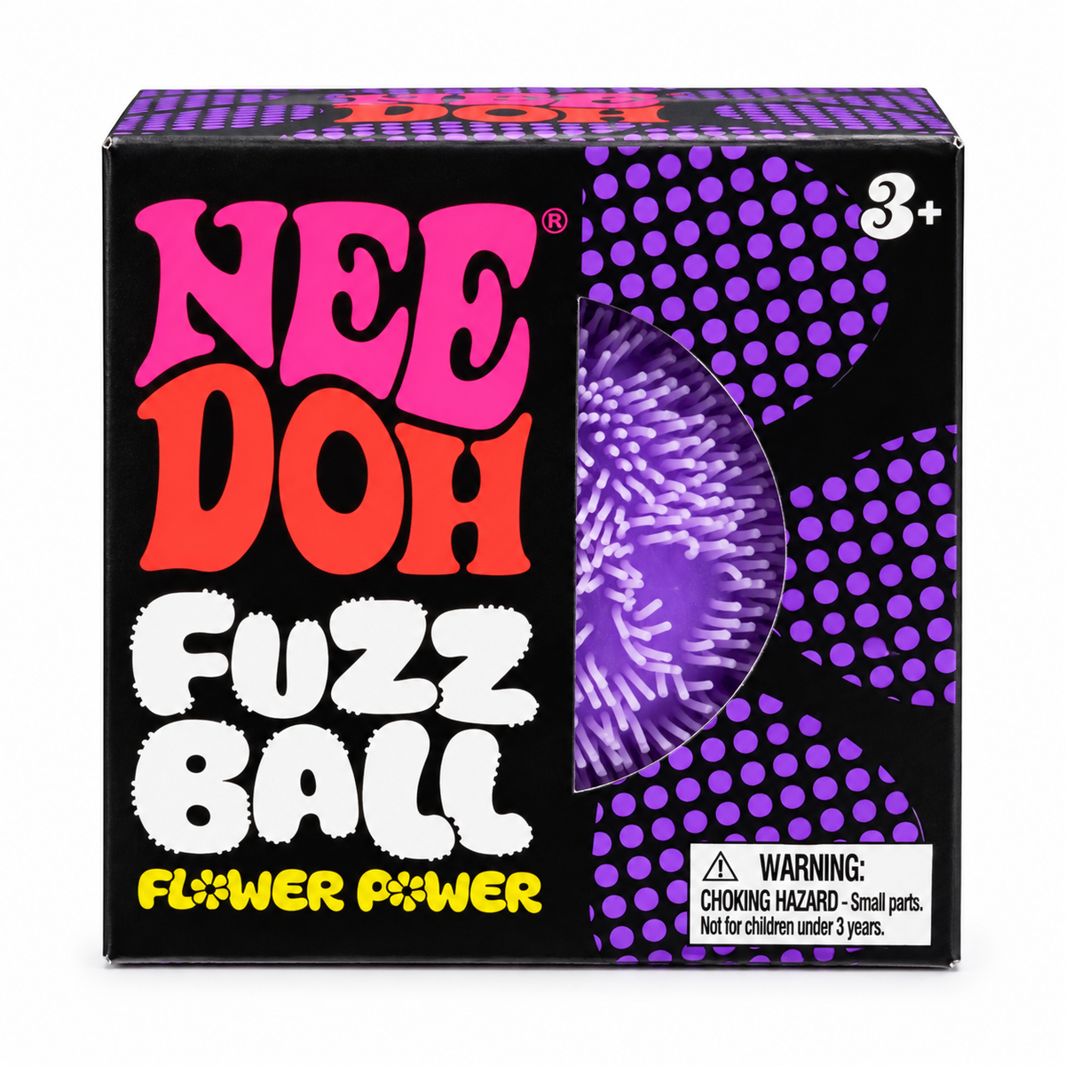 NeeDoh Fuzz Ball – Purple Flower Power