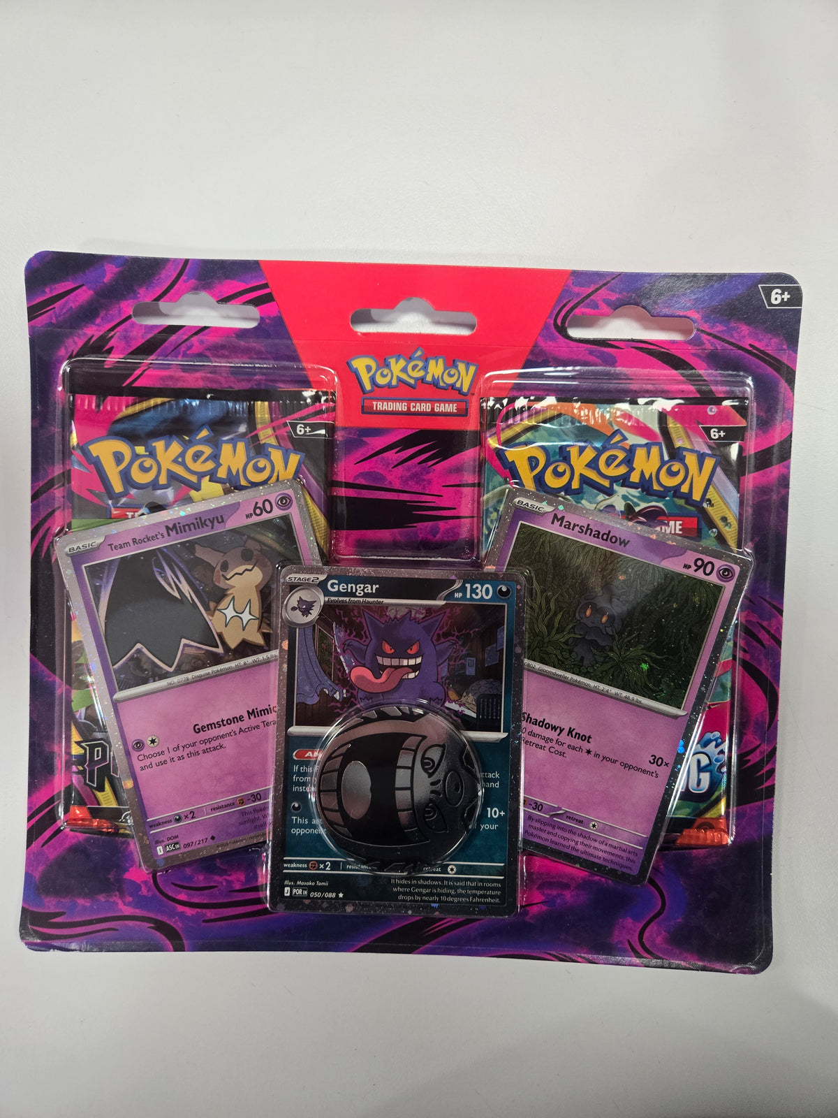 Pokemon Pitch Black & Chaos Rising 2-Pack Blister – Mimikyu, Gengar & Marshadow Promos