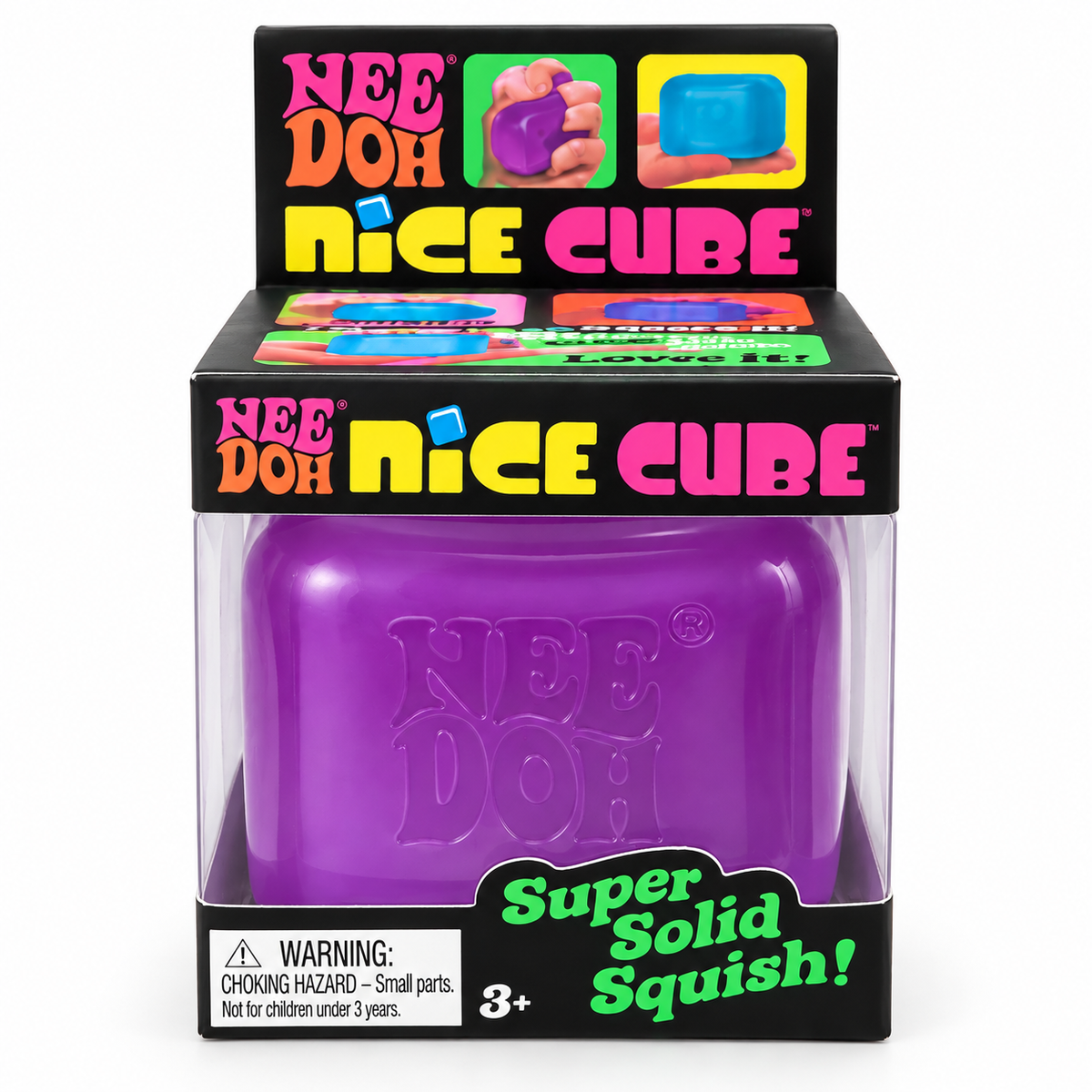 NeeDoh Nice Cube – Pink, Purple & Blue