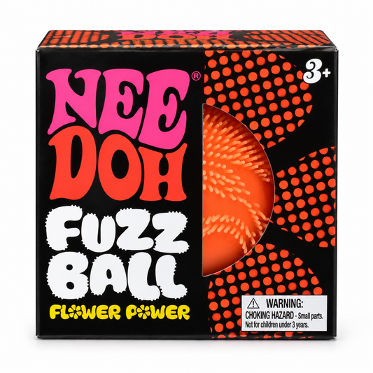 NeeDoh Fuzz Ball – Orange Flower Power